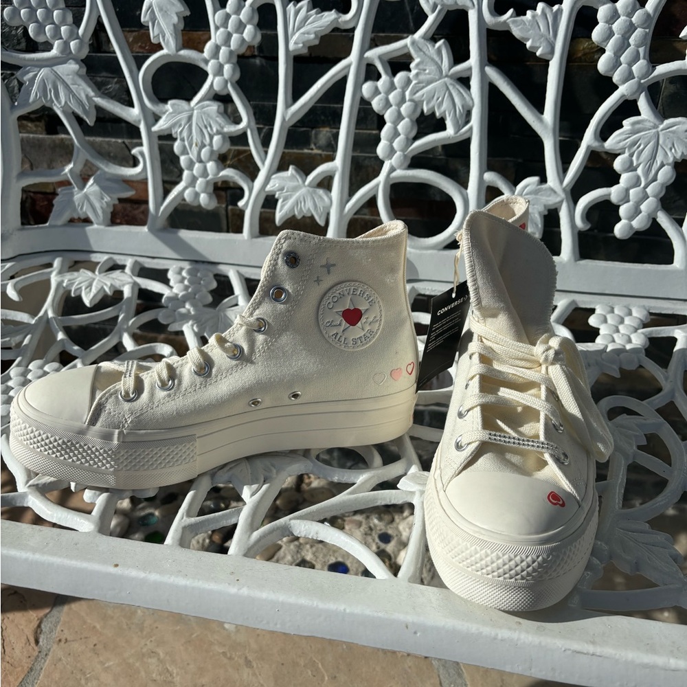Converse Women's Chuck Taylor All Star High Lift Platform Y2K Heart sneakers